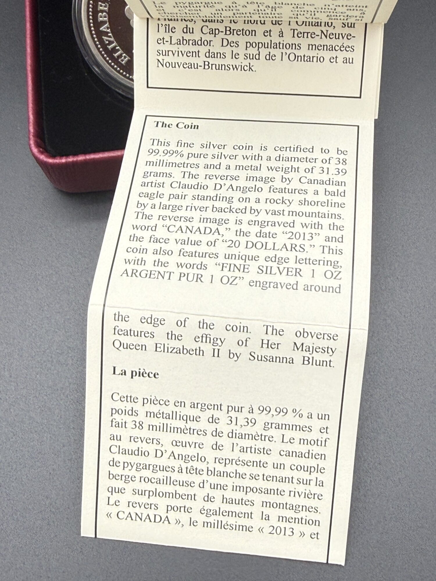 PIÈCE EN ARGENT 2013 – Image 4