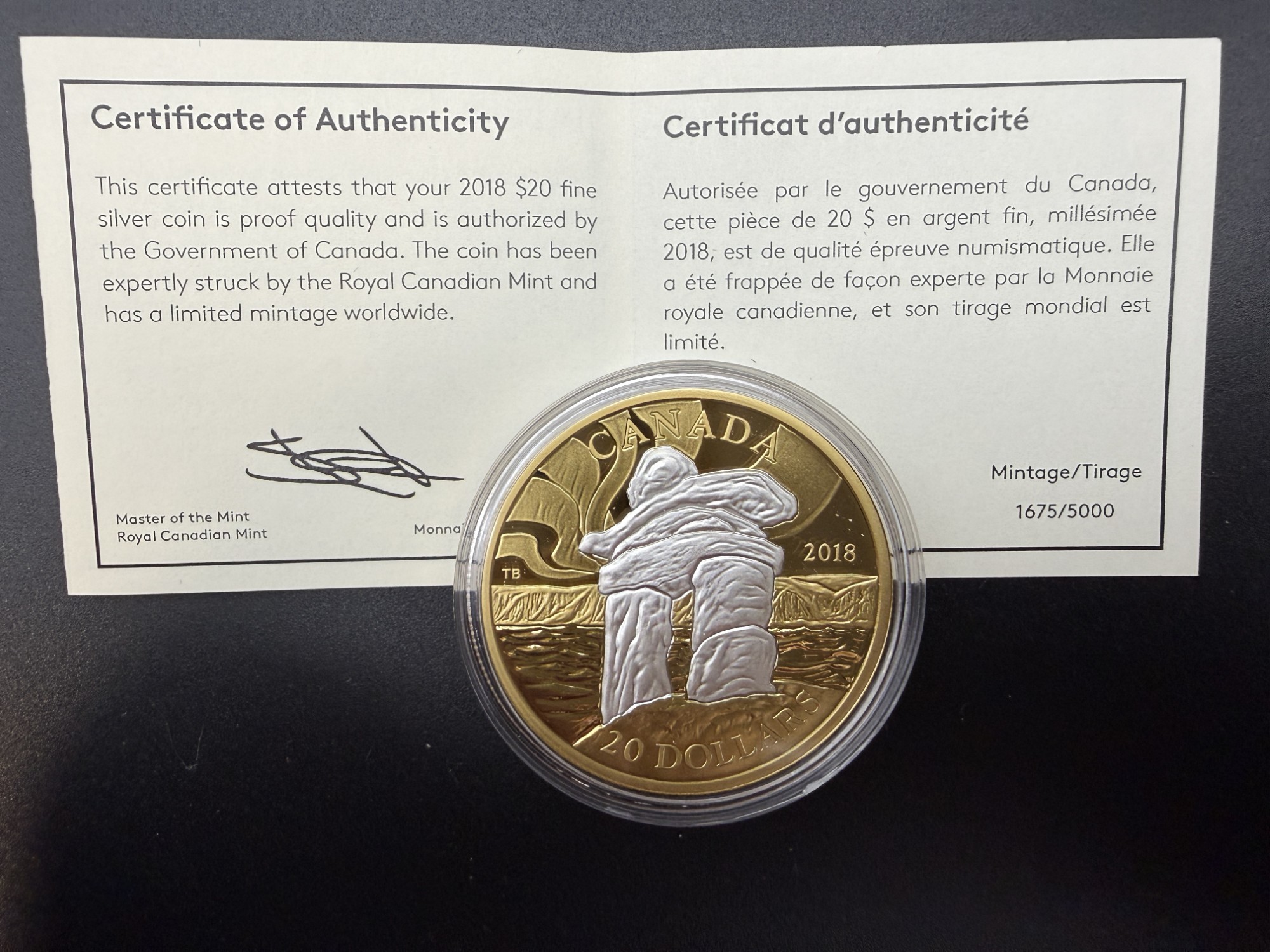 PIÈCE EN ARGENT 2018 – Image 2