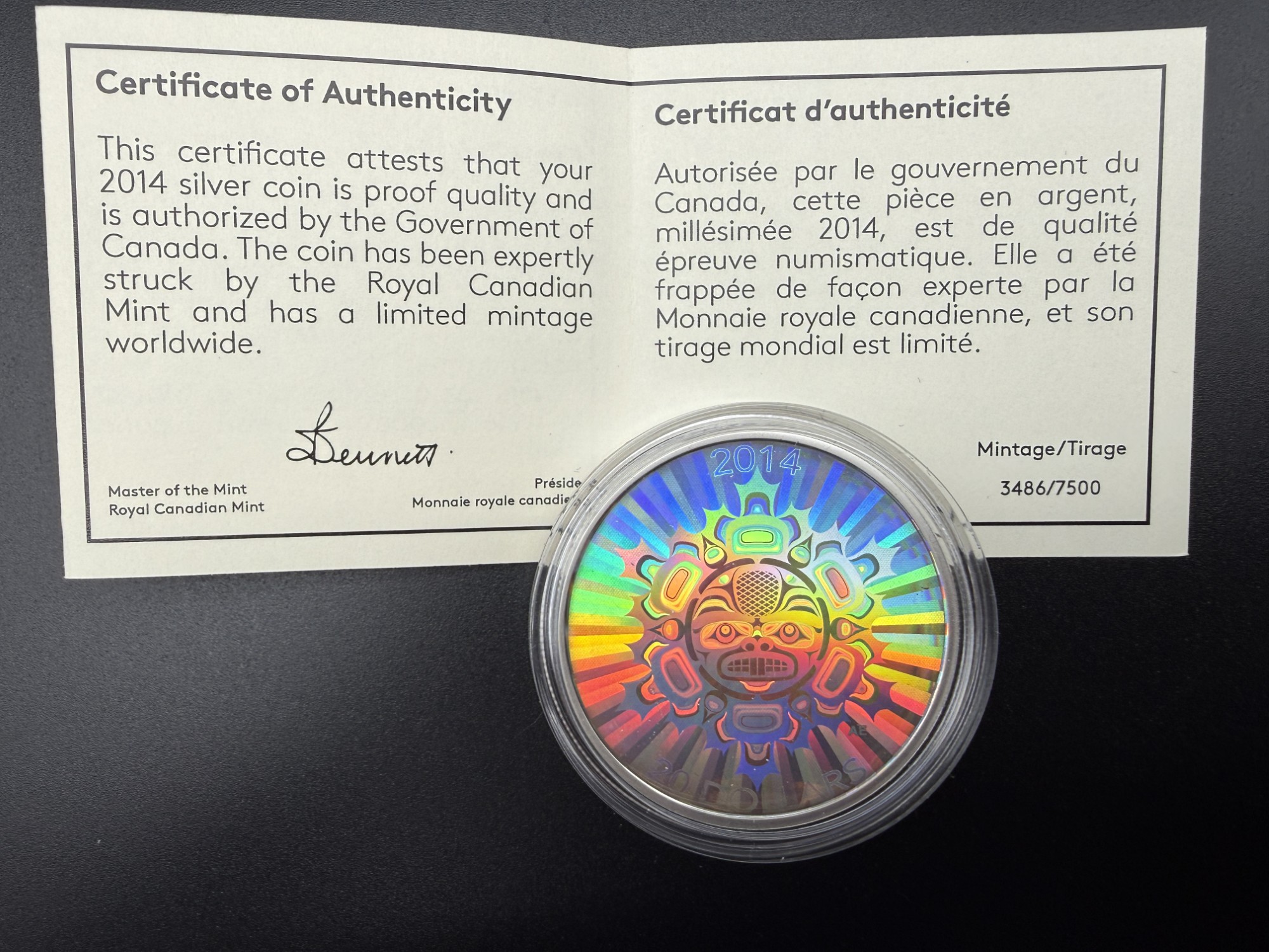 PIÈCE EN ARGENT 2014 – Image 2