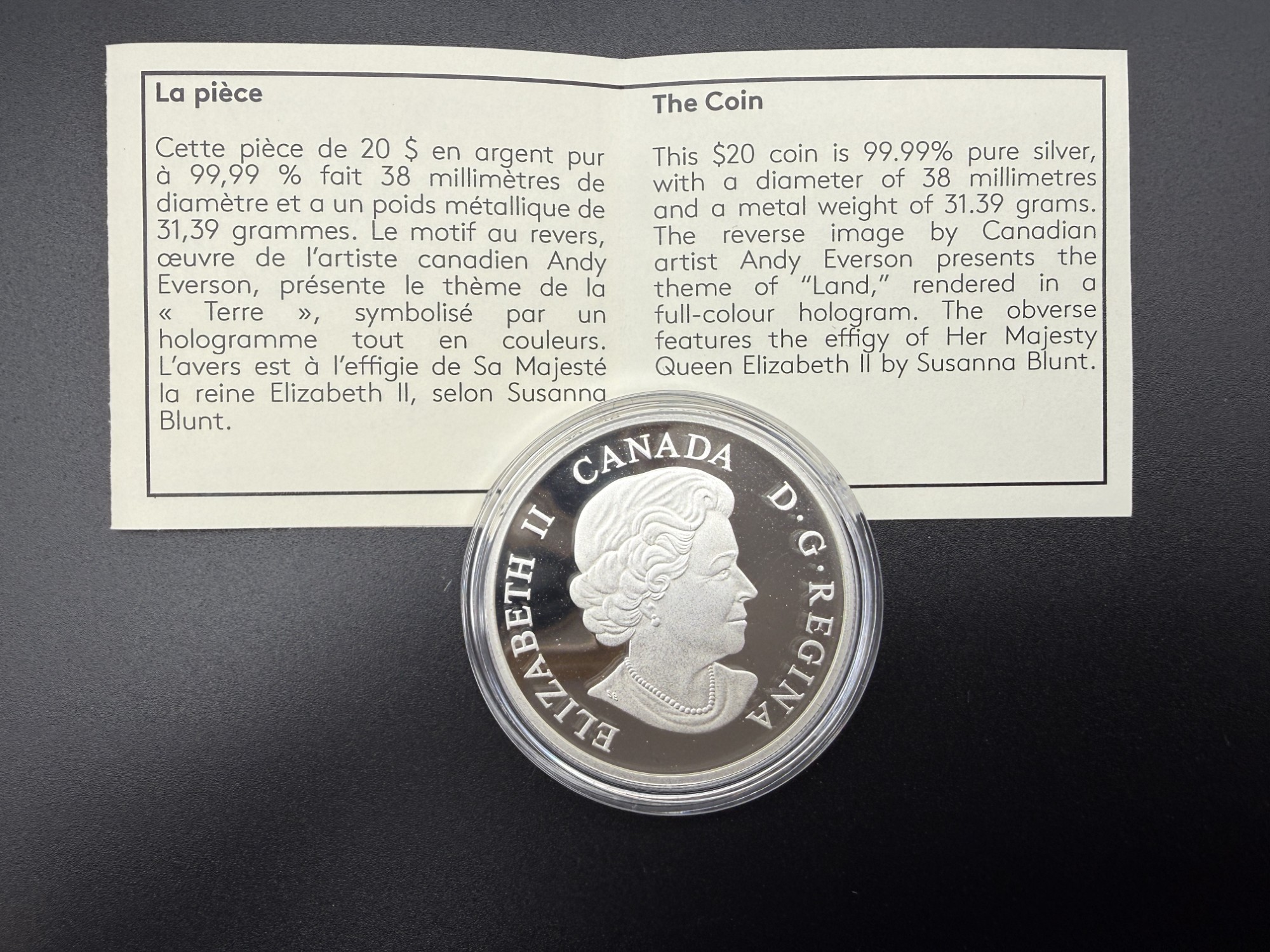 PIÈCE EN ARGENT 2014 – Image 3