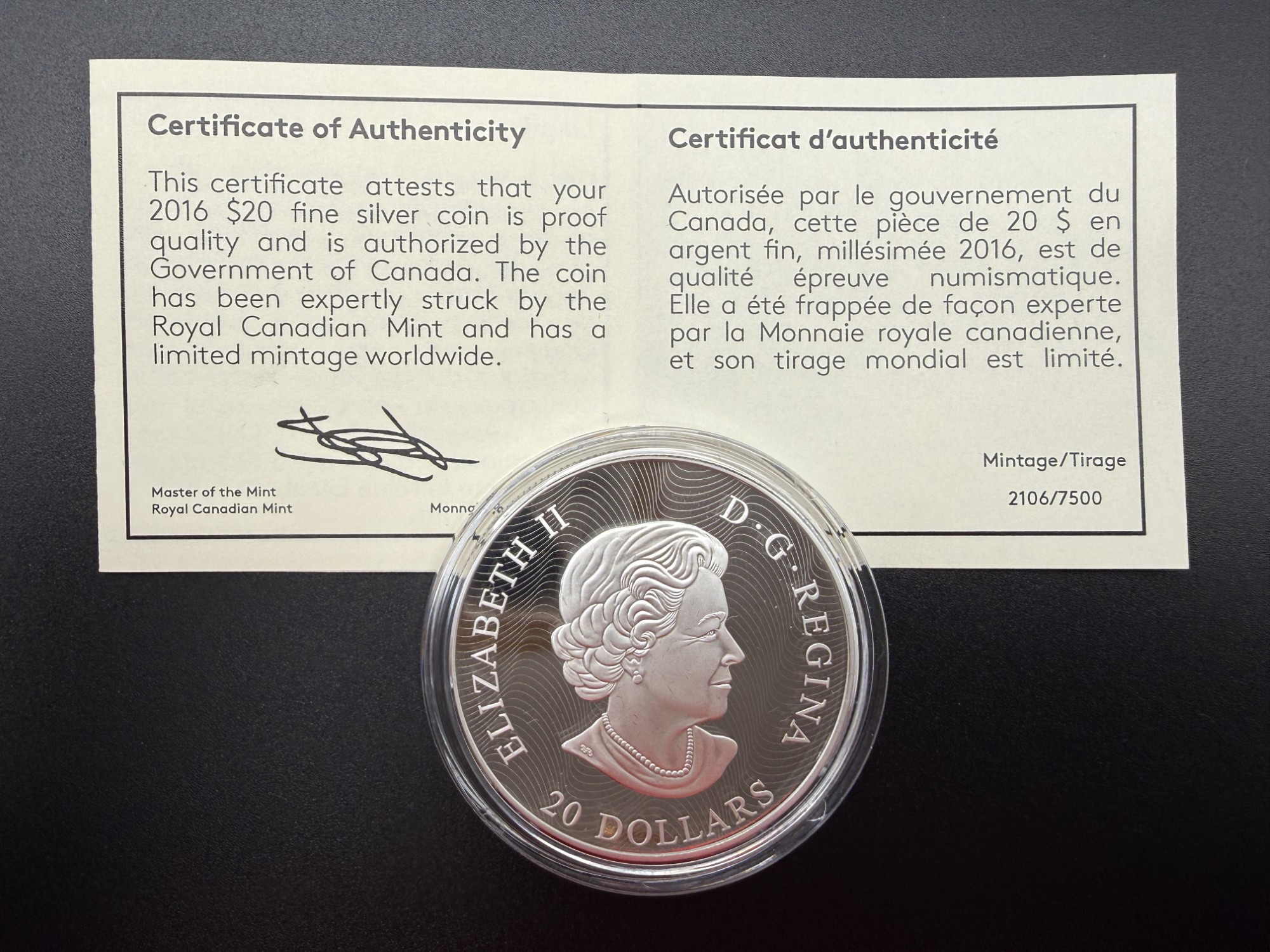 PIÈCE EN ARGENT 2016 – Image 3