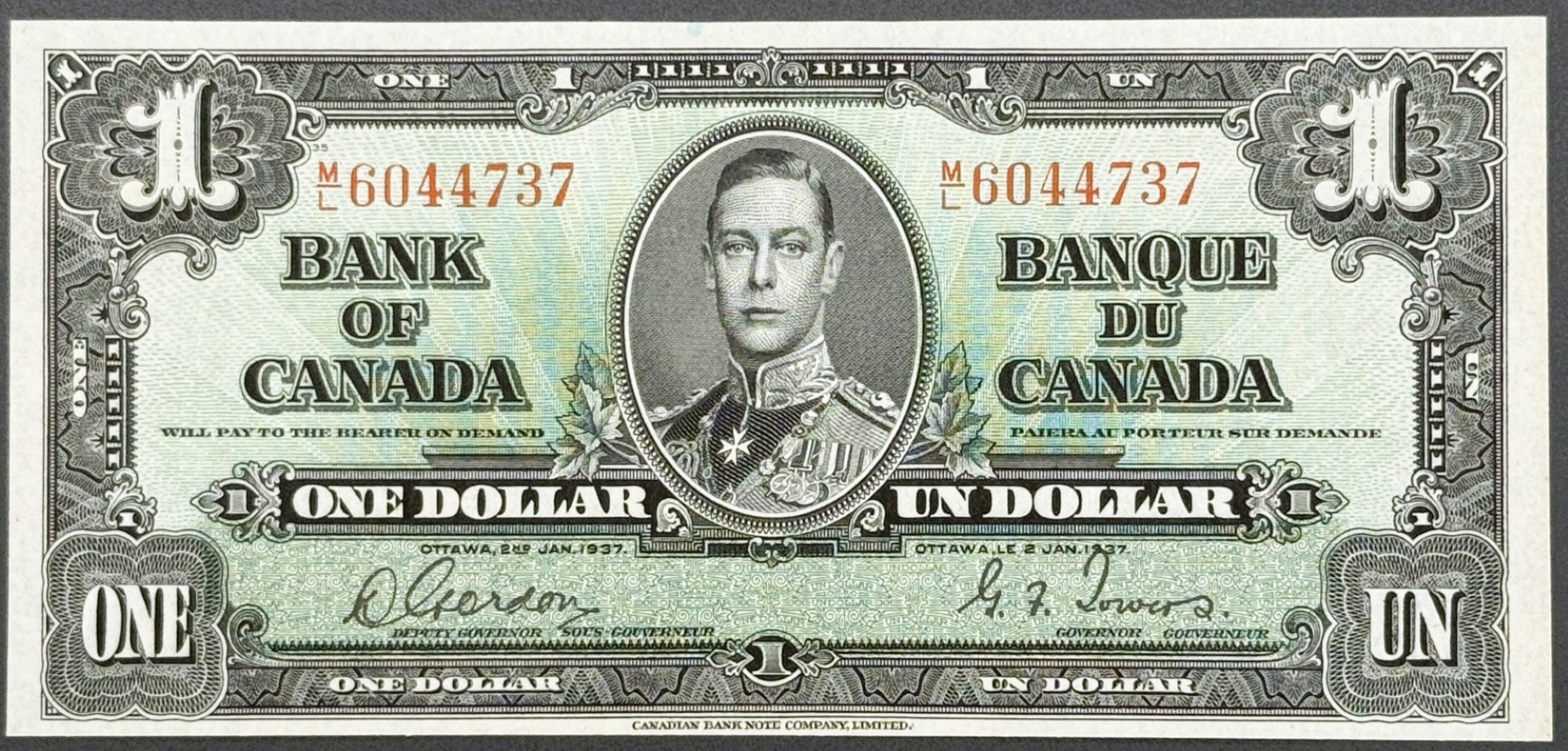 1 DOLLAR 1937