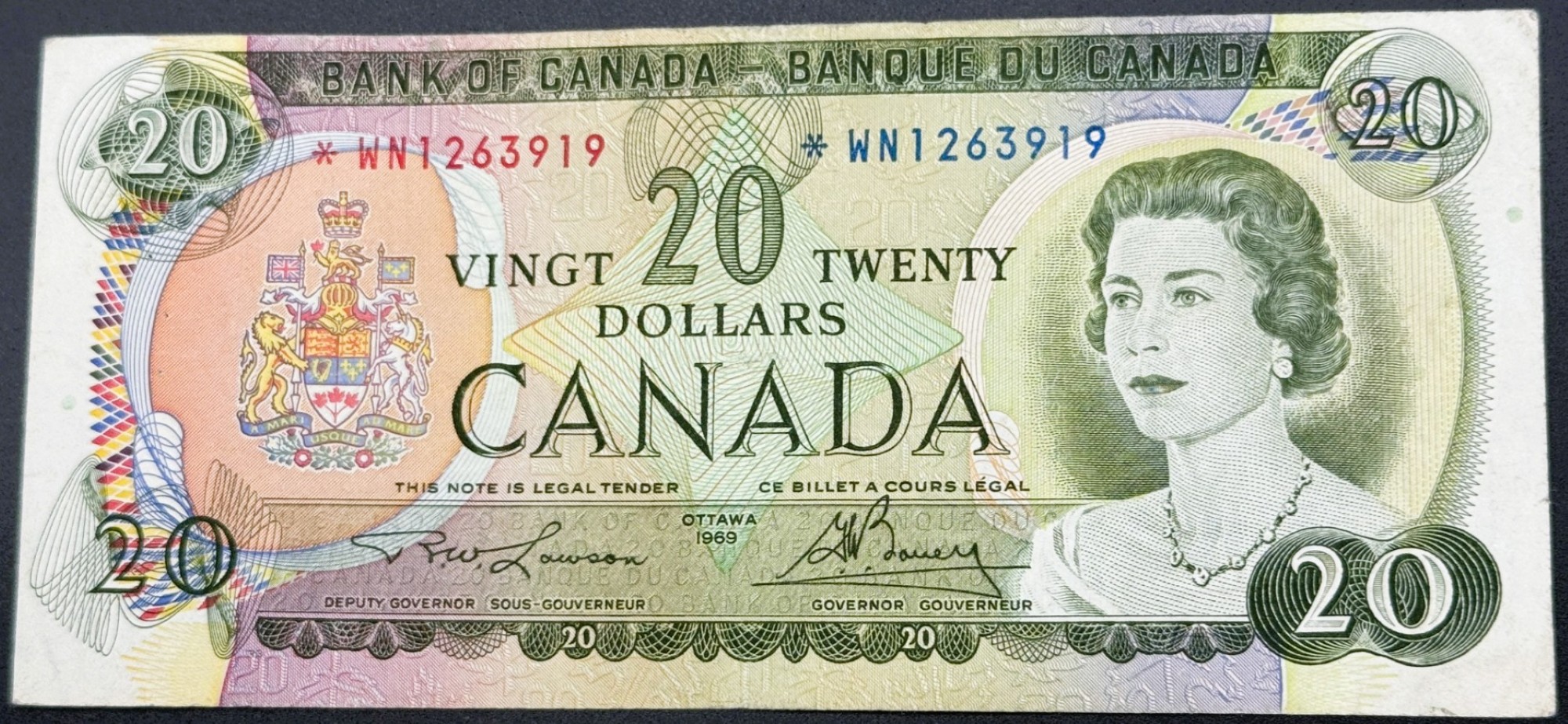 20 DOLLARS 1969