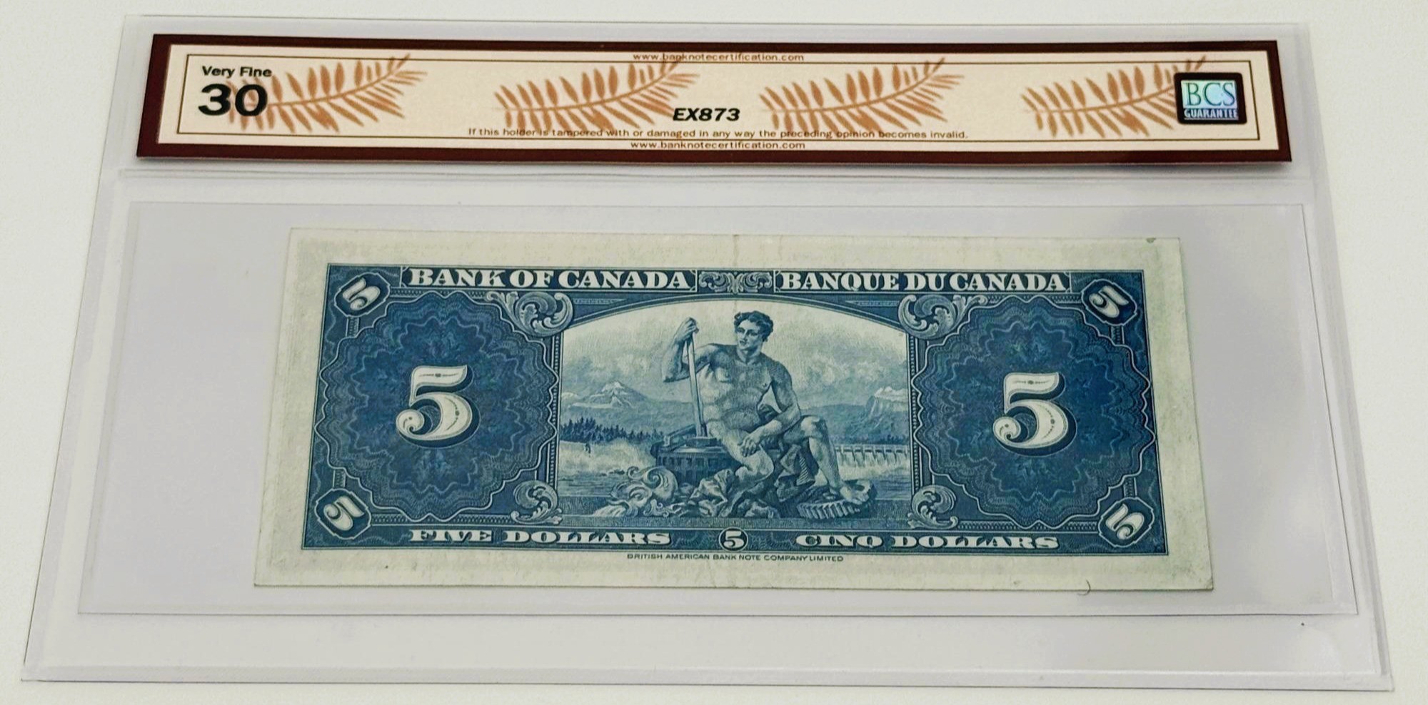 5 DOLLARS 1937 – Image 2