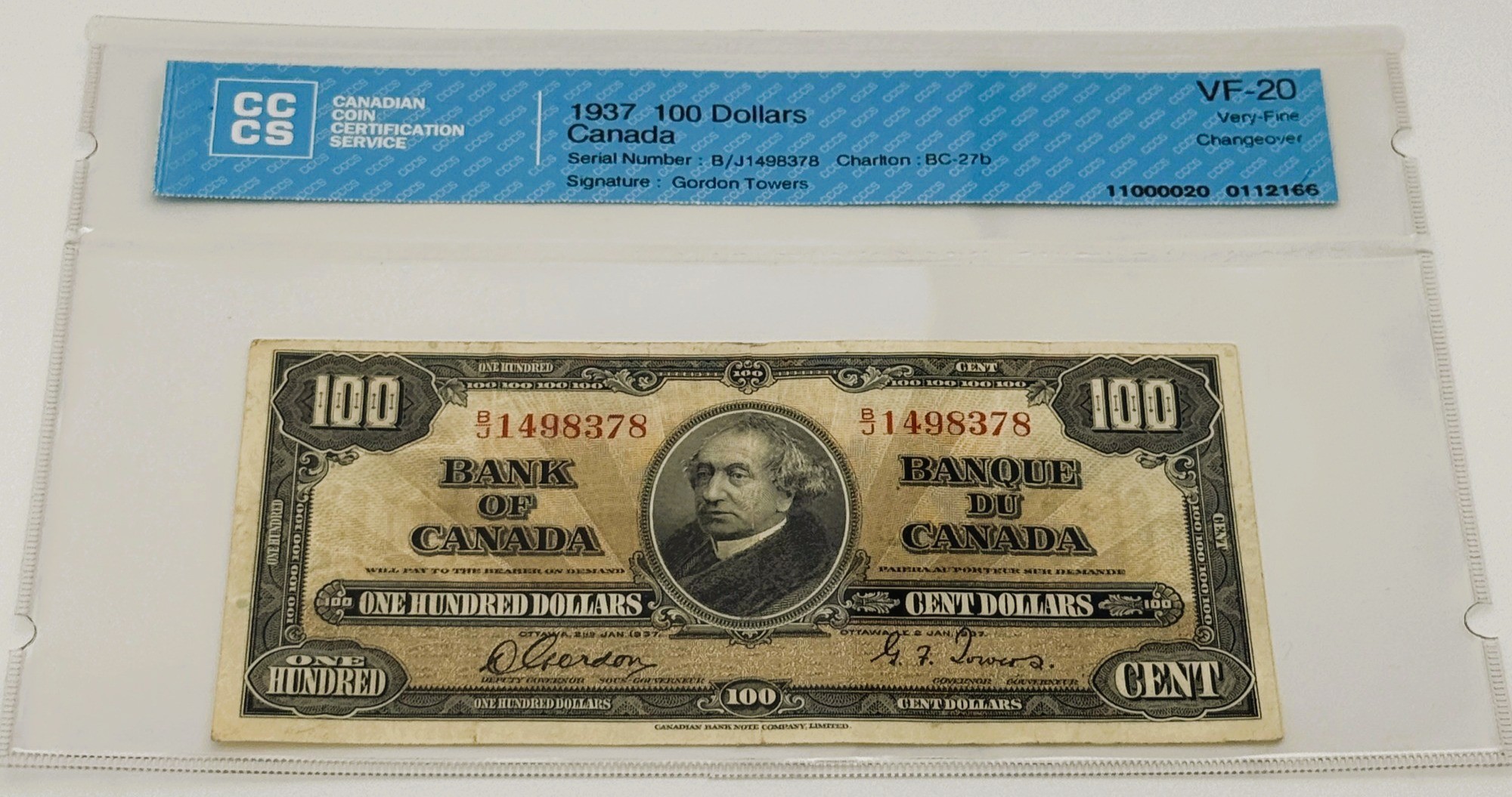100 DOLLARS 1937