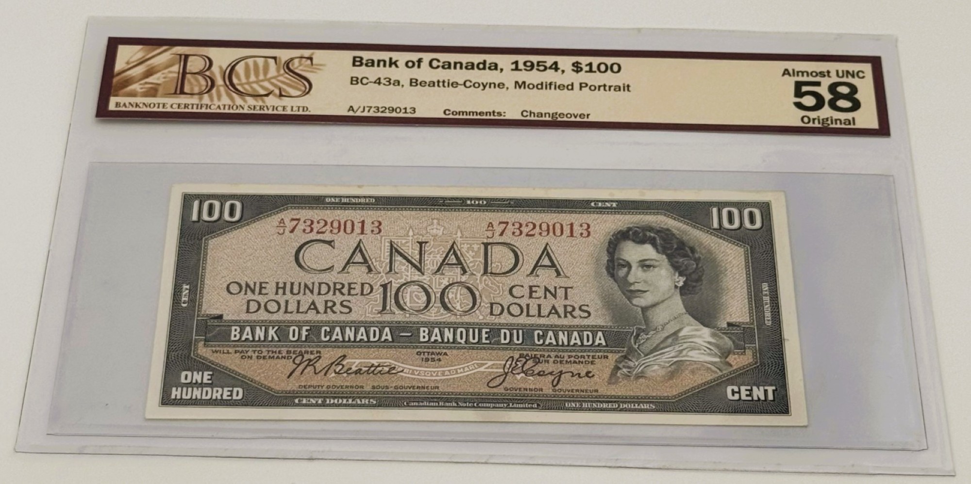 100 DOLLARS 1954