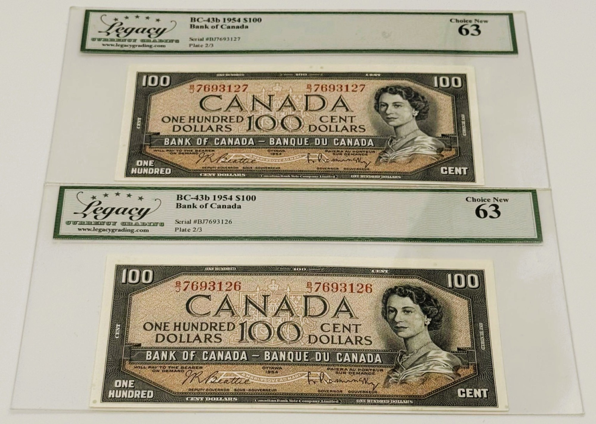 100 DOLLARS 1954