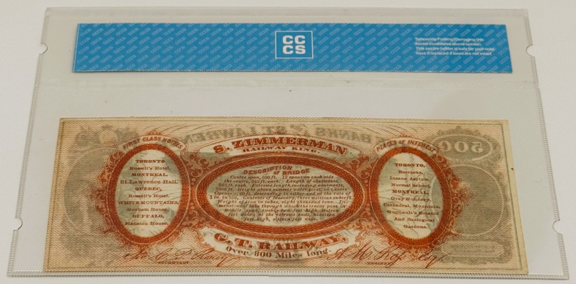500 DOLLARS 1850 VICTORIA BRIDGE – Image 2