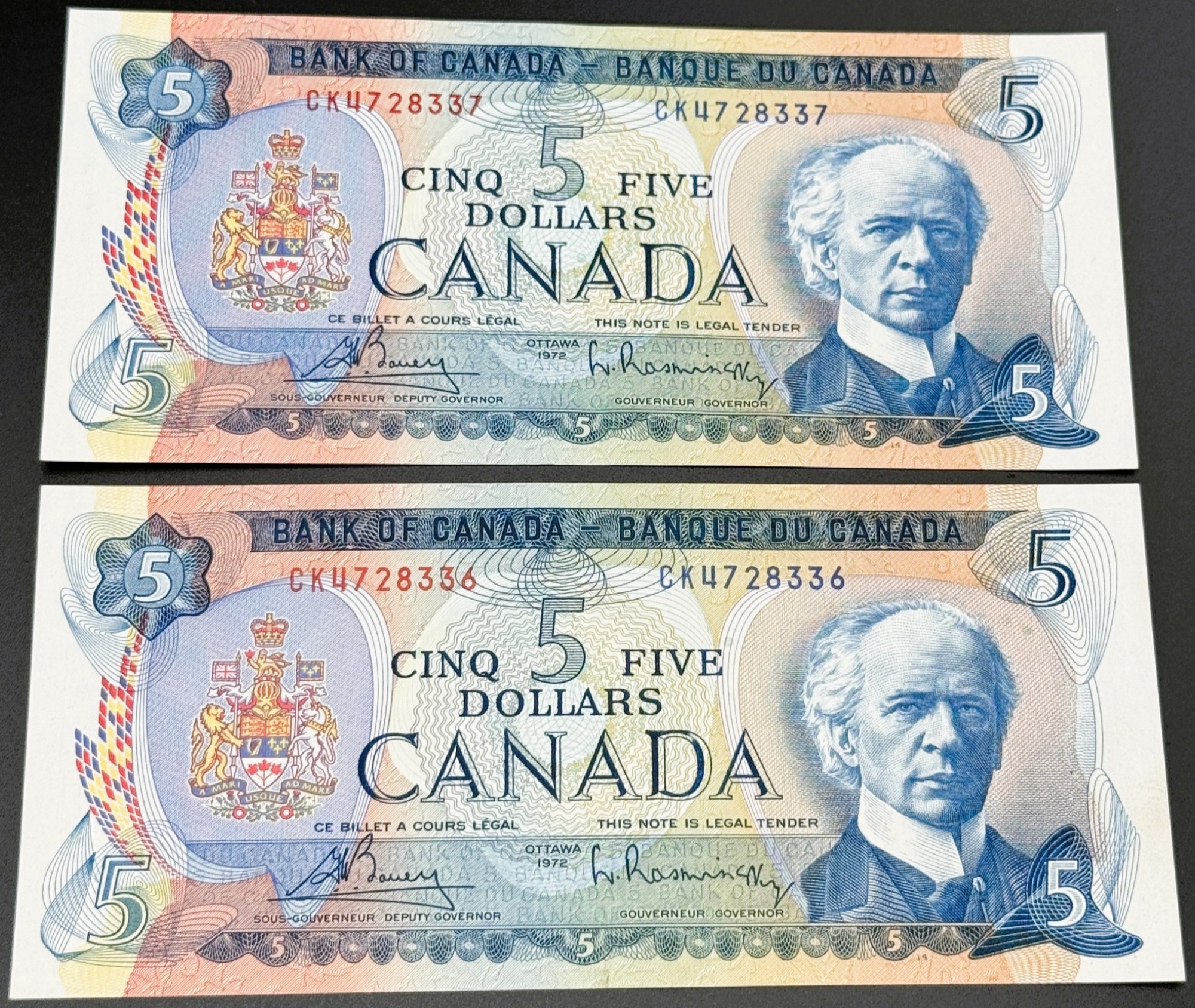 5 DOLLARS 1972